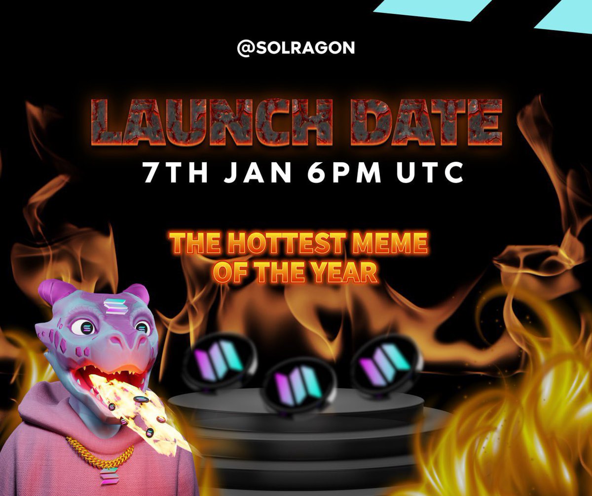 Ralvero's tweet image. Pretty excited about this #SOL launch for today at 6pm UTC!

$SRGN - @SolRagon 

They had a successful presale and raised 1000 SOL in under 2 hours. Starting mc will be at 200k. Team previous launches went straight to 1 millie. They know how to pump their projects.

So I expect a…