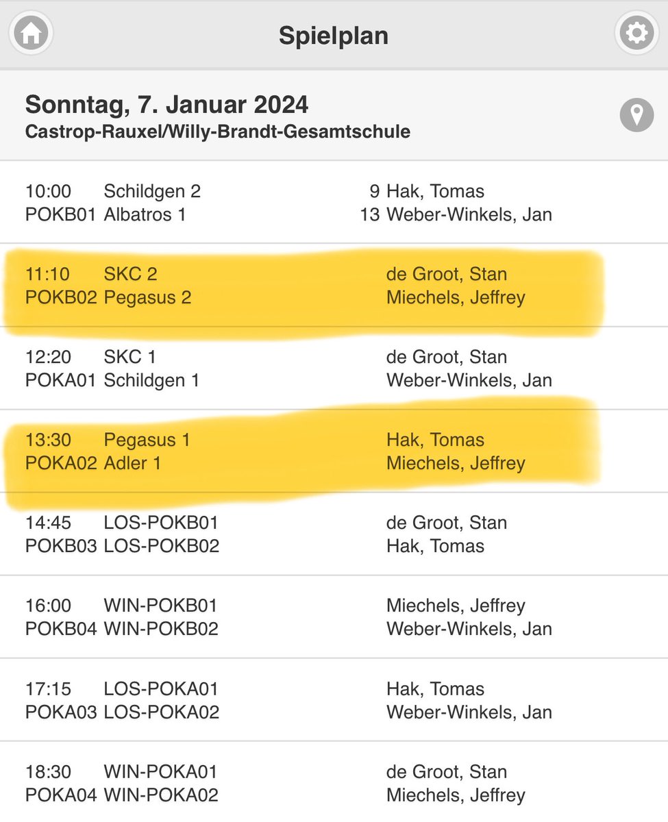 Pokalspieltag! 🖤💛

Jetzt läuft das Halbfinale für unsere 2. Mannschaft im Pokal-B, hier im Liveticker: korfball.de/liveticker.php…

#korfball <a href="/korfballde/">Korfball Deutschland</a>