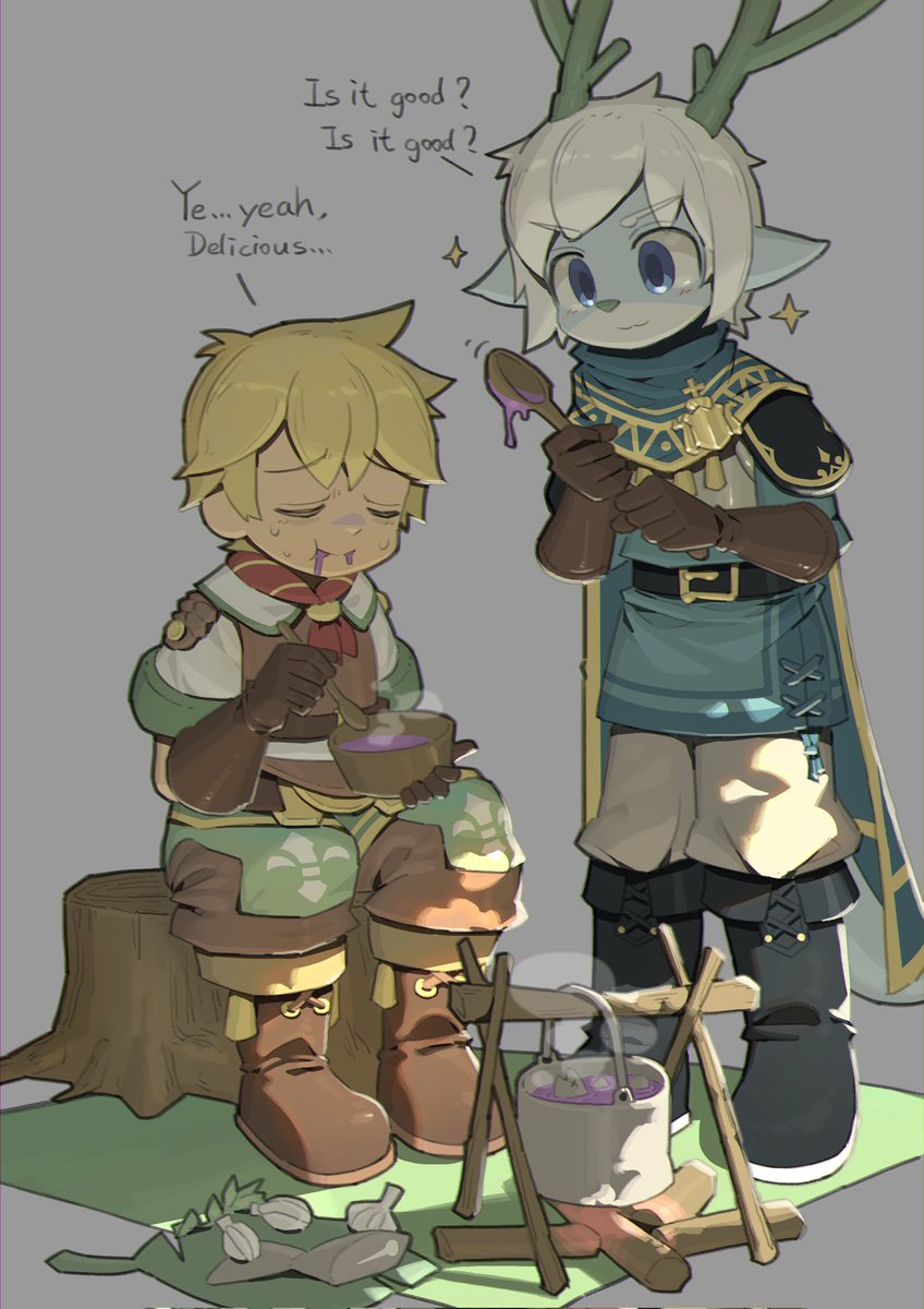 Koken0424's tweet photo. Arga is in charge of meals two days a week, but he doesn't seem to be very skilled at it.🥲 https://t.co/7SEjmJo3PE