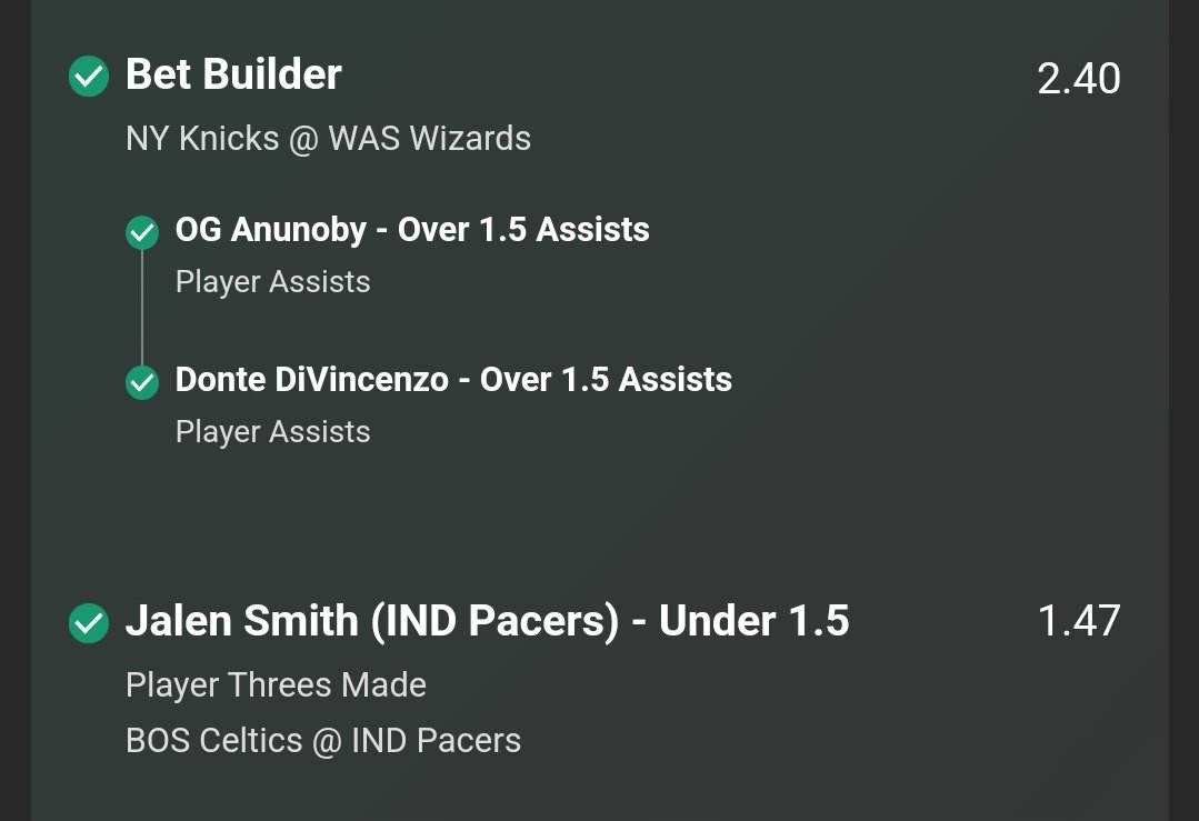 MolarBets's tweet photo. 🔥BOOOM🔥

Hit this beautiful NBA Prop double on my telegram last night. 
https://t.co/HX0iIwXNHV

#NBAAcca
#BasketballAccumulator
#NBAAccumulatorTips
#WinningNBAAcca
#BigOddsNBA
#NBApicks
#BetToWinNBA
#SportsAccumulatorNBA
#NBAAccumulatorKing
#NBAAccumulatorExpert https://t.co/c6OKjWH7z1