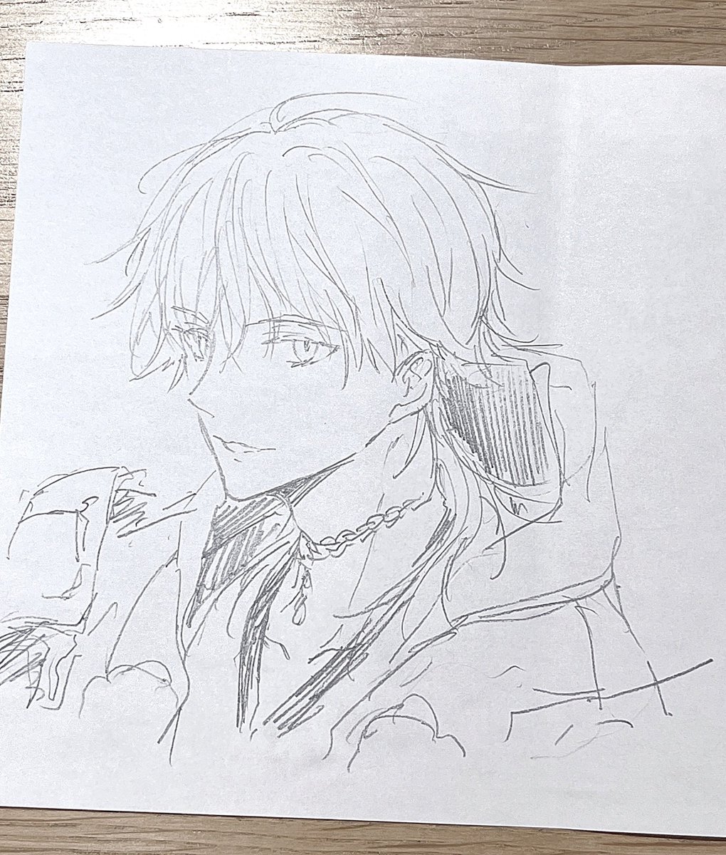 紙とシャーペンを預かったので描いた 