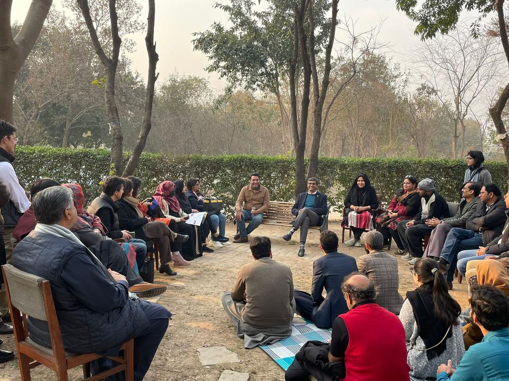 navift's tweet photo. Have been dreaming about it! 
@atomcamp &amp; @HamSukhanPk kickstarted the flagship #BookHour in the I-8 Library, today.
Residents &amp; civil society need to own such spaces.
Thnx to the chair @CDAthecapital for supporting this.
We have adopted this library to promote reading culture. https://t.co/eAaLa61mjb