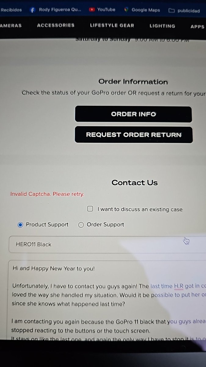 rodyf81's tweet photo. Dear @GoPro, and @GoProNL  I have been trying to contact you guys since last Tuesday, and the closest I have got to do that, is this message... 
If i request a call? Then i get the other screen.
Can you tell me where I can send an email to you guys. Thanks in advance, Rody https://t.co/5At43M4egd