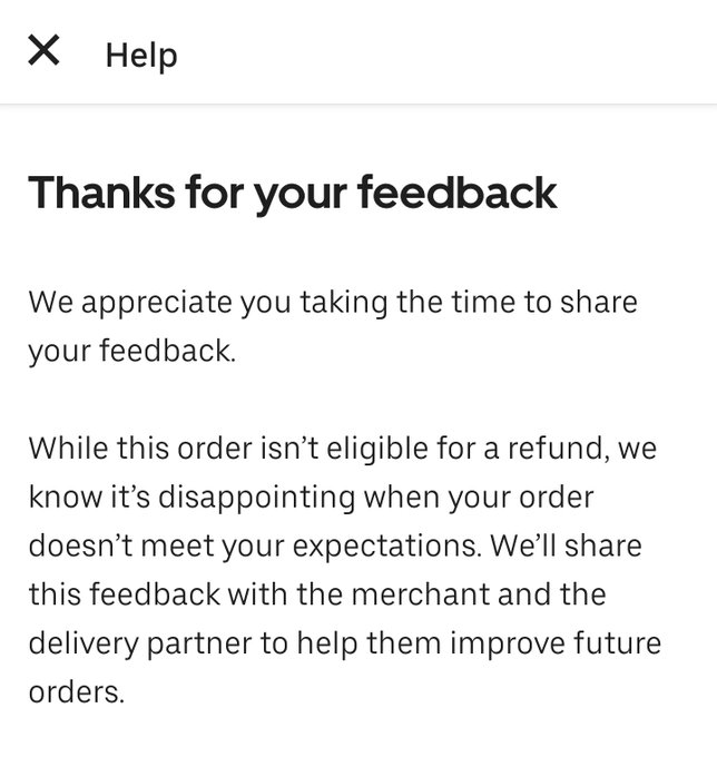 My order last night never arrived, nobody tried to contact me, buy you're going to keep my money anyway