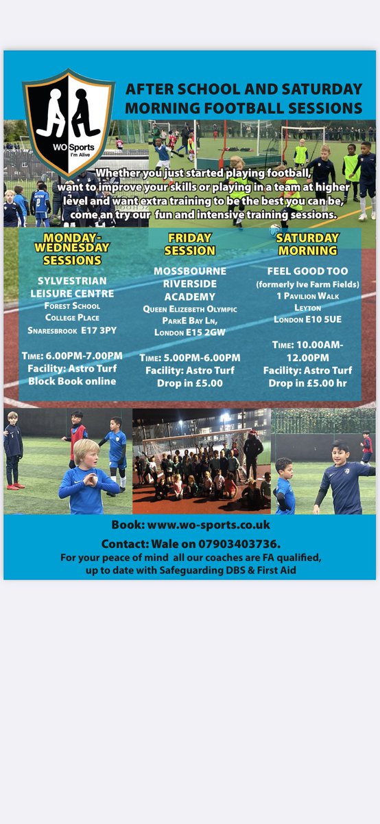 After School Club starts on Monday 8th January 2024! Please follow the link below to book bookings.wo-sports.co.uk