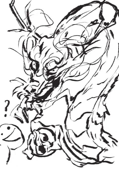 龍を描ける様になろうの一枚目 