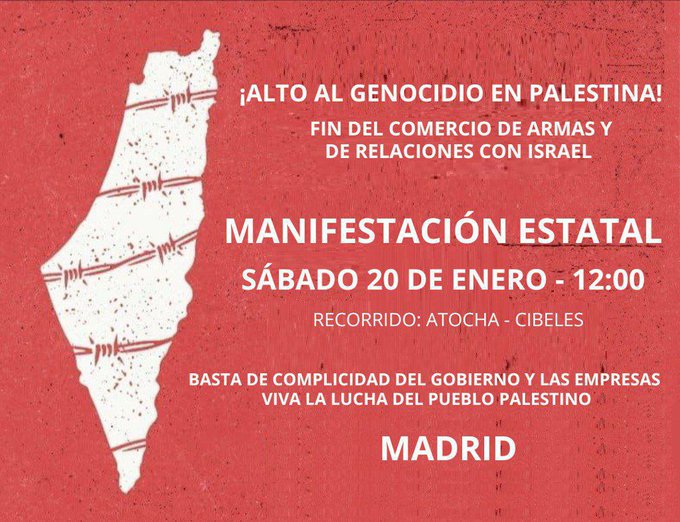 Si no hemos logrado parar el Genocidios en Gaza antes del #20Enero, volveremos a las calles en todo el estado.
Busca u organiza la convocatoria en tu pueblo o ciudad.
¡Todas somos víctimas!
#StopGazaGenocide
#AltoElFuegoYA
#PalestinaLibre