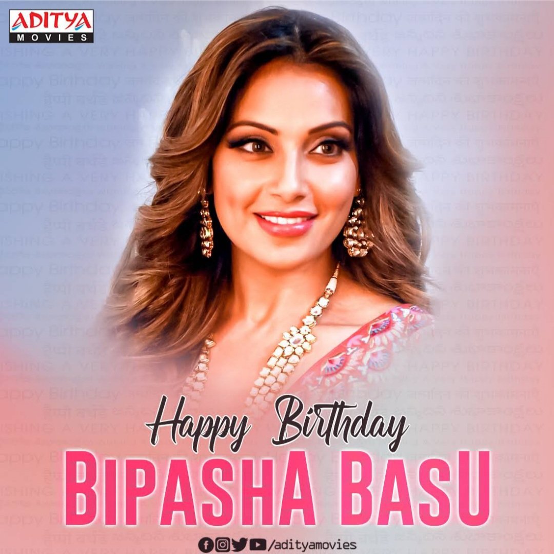 Sending out our Birthday Wishes to the Dazzling
beauty Bipasha Basu.May you have a
Super-Duper year ahead.
#HappybirthdayBipashaBasu #HBDbipashabasu #AdityaMovies