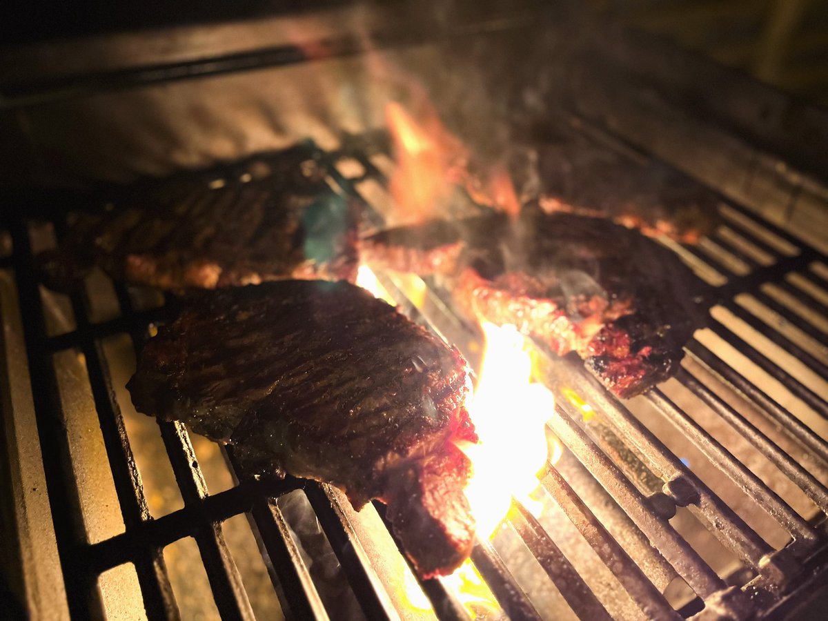 Winter grilling at its best on my <a href="/webergrills/">Weber Grills</a> bbq #steak #bbq #winter #barbeque #ribeye