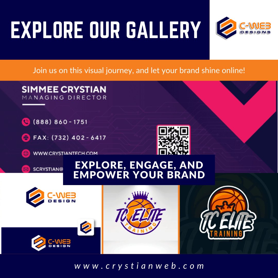 Explore a World of Creativity and Innovation at OUR GALLERY by C-Web Designs
📱 Contact Us:
Phone: (609) 910-2293 📞
E-mail: support@crystianweb.com 📧
Website: crystianweb.com 🌐

👁️‍🗨️ Discover the Art of Digital Excellence! 🖼️
.
.
.
#CWebDesigns #DigitalArt #WebDesign