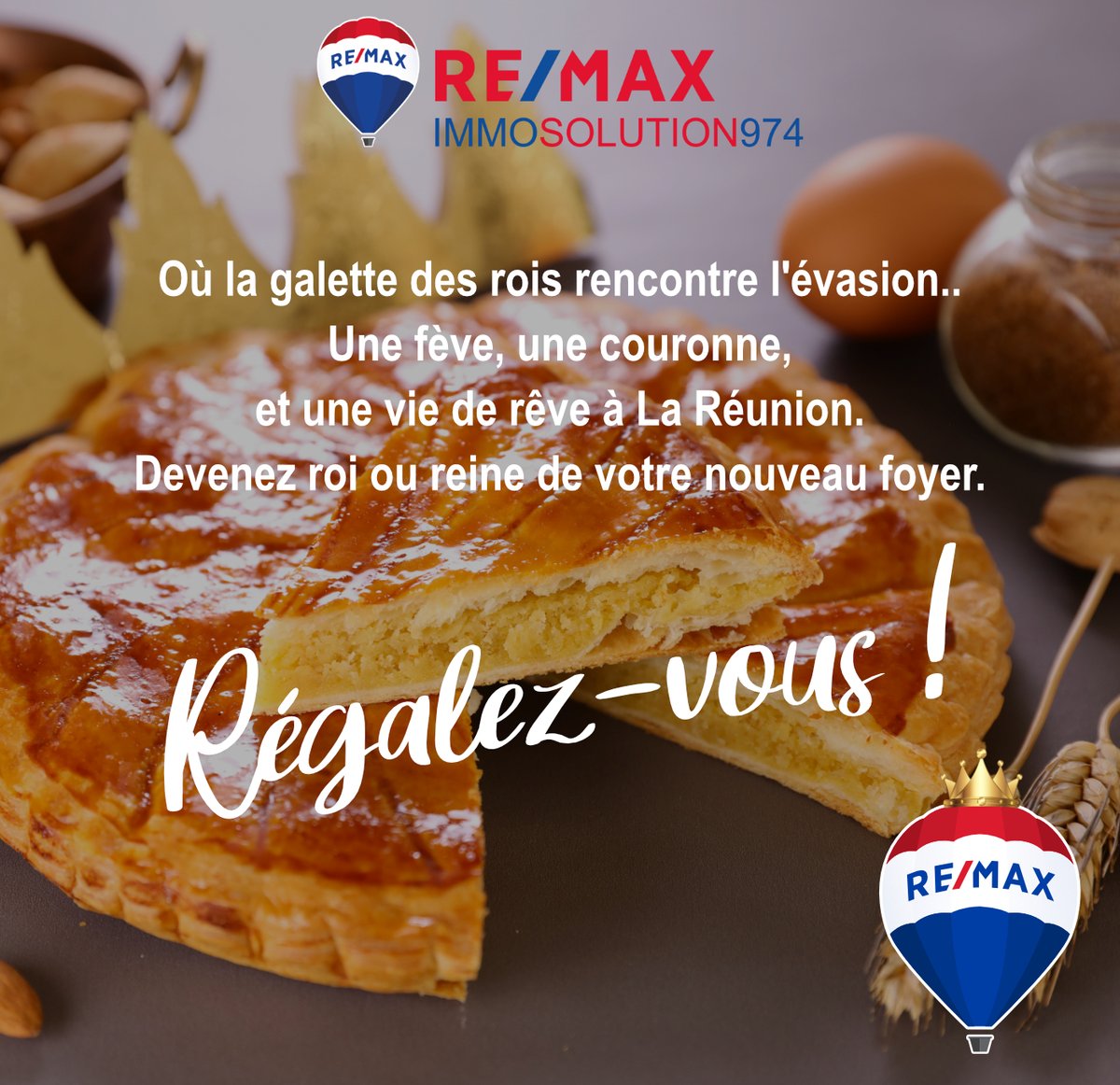 Bonne fête de l'épiphanie !

#immosolution974 #LaRéunion #reunionisland #iledelareunion
#remax974 #remaximmosolution974 #remaxreunion
#épiphanie2024