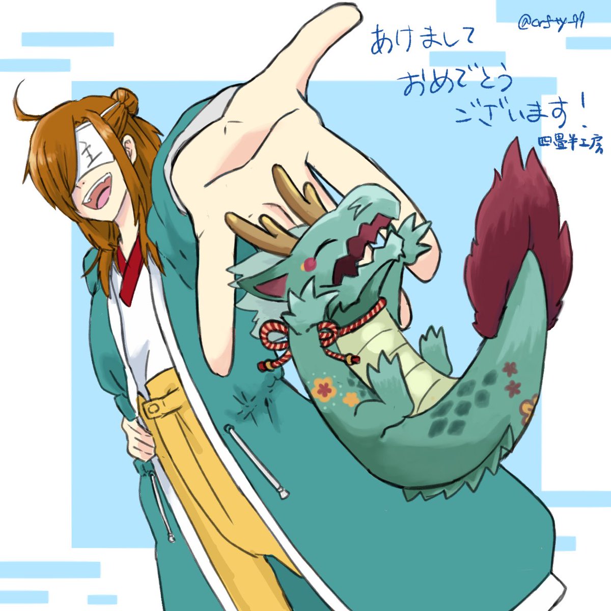 crfty_99's tweet photo. 遅くなりましたが、あけましておめでとうございます！
今年もうちの子共々よろしくお願いします🙇 https://t.co/8cJo2pUfiO