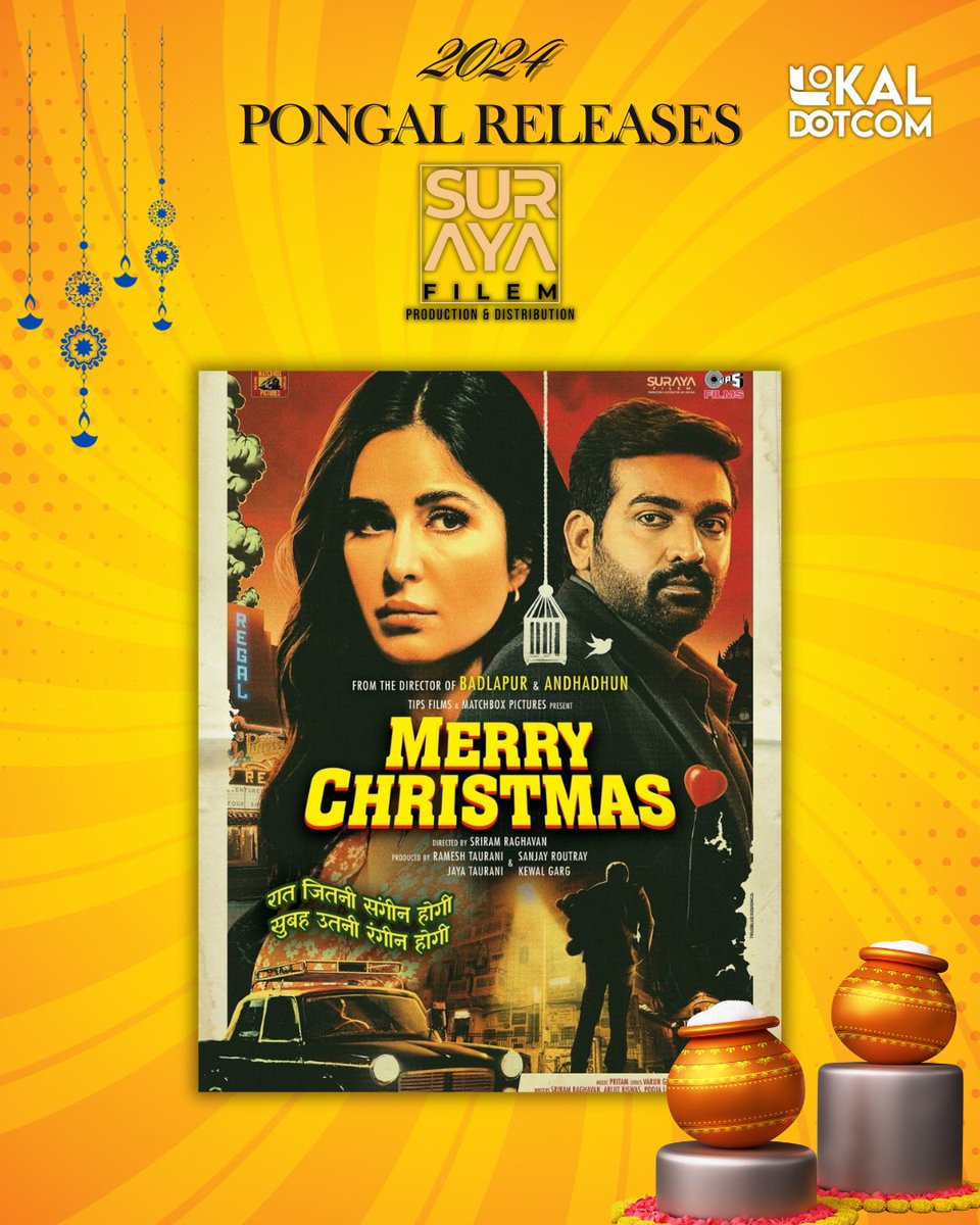 lokaldotcom's tweet photo. Pongal 2024 Moviemania - Huge and exciting Movie lineups is coming. 

@mskcinemas - #CaptainMiller #Mission #Gunturkaaram #NaaSaamiRanga

@LFSCinemasMY - #Ayalaan 

@dmycreationoffl - #Saindhav

#SurayaFilem - #MerryChristmas https://t.co/elF6YRAA0x