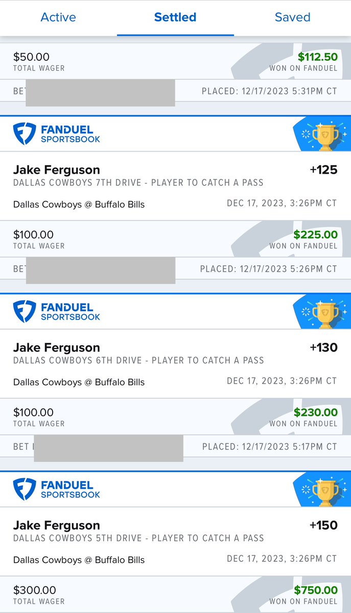 ChromeBets's tweet photo. Jake Ferguson month. Over $1000 in profit on Ferguson wagers in December. https://t.co/0342UGMRYL