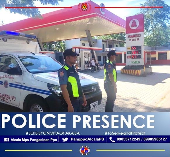 PangppoAlcalaPS's tweet photo. Personnel of Alcala Police Station under direct supervision of PMAJ REGIN E CABICO, COP conducted police presence &amp; traffic assistance within area of responsibility to prevent any occurrence of crime.
#SerbisyongNagkakaisa
#ToServeandProtect
PD Pangasinan PPO https://t.co/pvOL3czflF