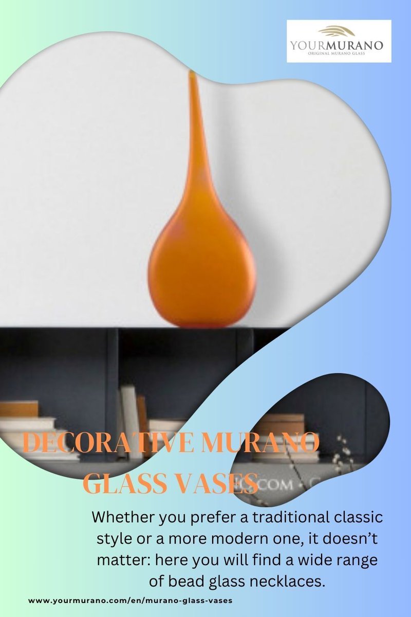 Consider the material of the vases: Glass vases are made from a variety of materials, including crystal, borosilicate glass, and soda-lime glass. Choose vases that are made from a durable material that is resistant to breakage. . #muranovase #decorativevase #glassvases