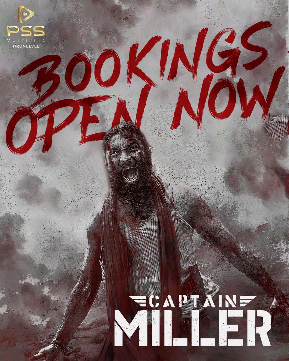 PssMultiplexOff's tweet image. Bookings open now for the veri and action Maxx #captianmiller at PSS Multiplex, Tirunelveli. Book your tickets now at the box office &amp;amp; book my show app.
#dhanushfans #dhanushkraja #pssmultiplex #Tirunelveli #pongalrelease