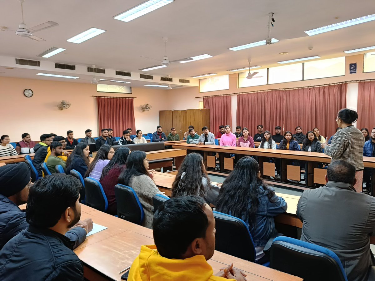 RetailiaBimtech's tweet photo. Dr. Prabina Rajib, our new Director at Birla Institute of Management Technology, inspired Retail Management students with her career journey. She praised the Retail Program team's initiatives, especially on-the-job training. Excited to pioneer and grow under her guidance. https://t.co/qNGNPdMHGX