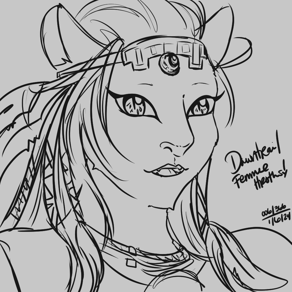 ATrovXIV's tweet photo. Quick sketch but... I can't wait to meet her 🥺 https://t.co/bKC73VnKWZ