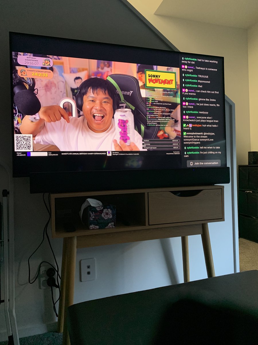 SonnyMovement's tweet photo. Last year we managed to get @anything4views in my annual charity stream!

What are the odds I could get him or @maxmoefoe back in to help contribute to Starlight Childrens foundation?🏀

We are almost at 2K raised! Come through everyone! 

@ColdOnes @drinkgrog https://t.co/PqNu9q3rpn