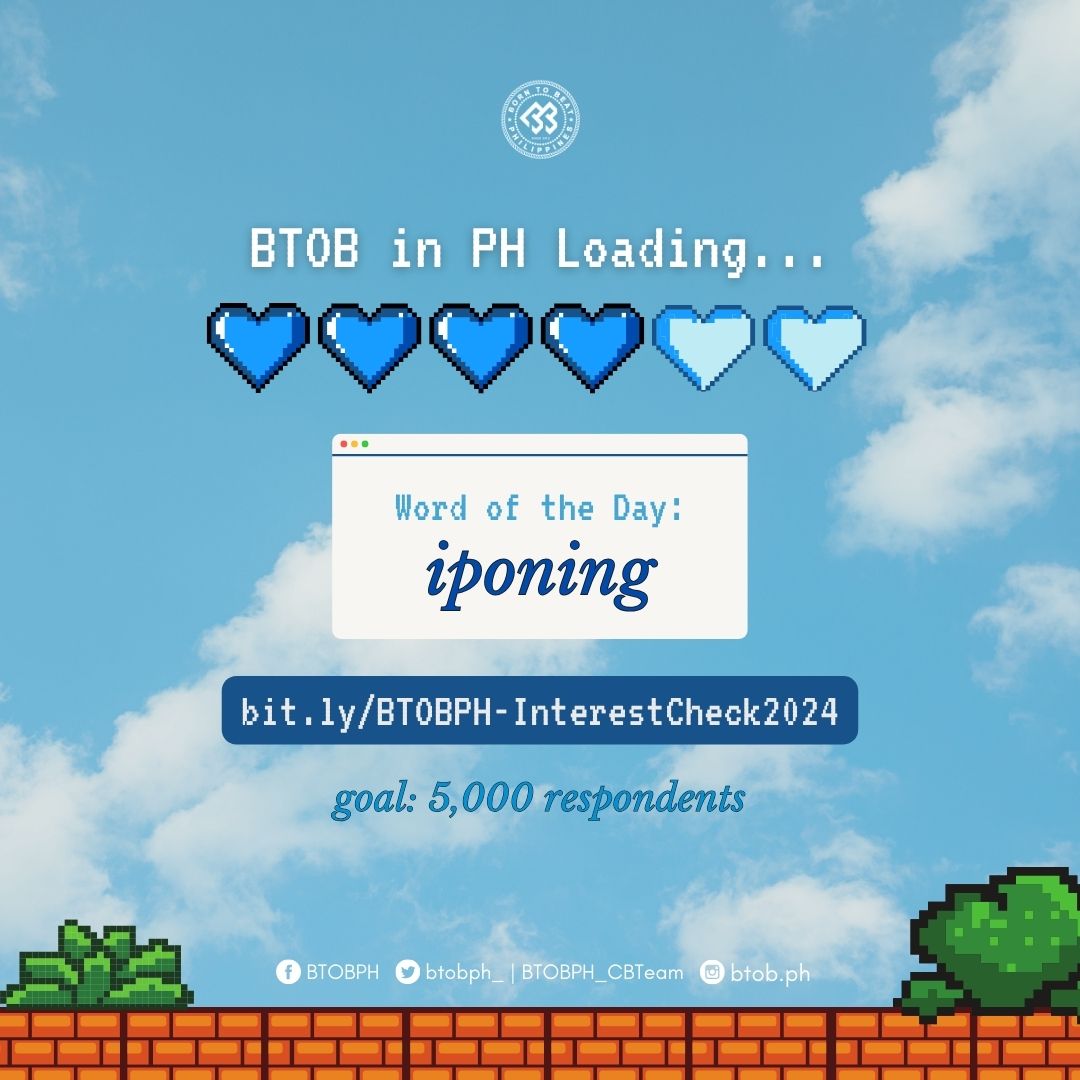 BTOBPH_'s tweet photo. [Interest Check]
Mga ka-himig! Gawin nating reality yung matagal na nating minamanifest 🤞🏽✨

Answer the form if you're interested in bringing BTOB in the PH ➡️ https://t.co/HT8yCHLKqb  

Goal: 5k respondents - ‼️ Make sure to share the form with your Melo-Fam, Melo-Friends, +1 💙

📣 Non-Filo Melody can also answer as long you are willing to travel to PH

#BTOB