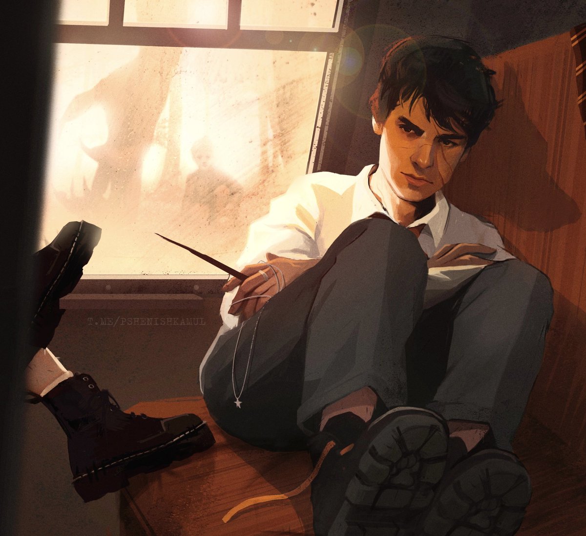 PshenishkaLia's tweet photo. Remus Lupin. Moony. Memories of a cursed day
#maradersera #remuslupin #art #moony #harrypotter #maraders https://t.co/whIVLNzIy3
