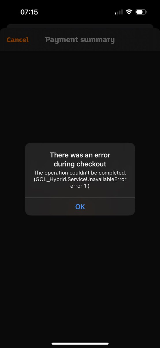 GDL_UK's tweet photo. @sainsburys I’m getting the following error in the checkout process just before the bank’s payment verification https://t.co/8A5Z6lBSHi