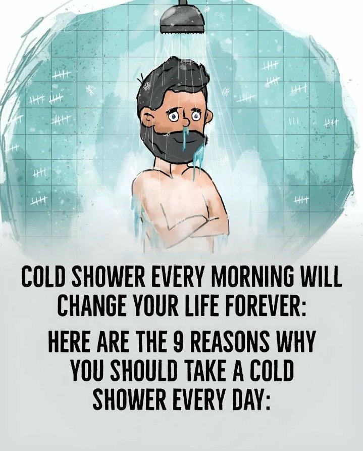PsycheWizard's tweet photo. Cold Shower Every Morning Will Change Your Life Forever: 

Here Are The 9 Reasons Why You Should Take A Cold Shower Everyday... https://t.co/bEUXrKiOTd