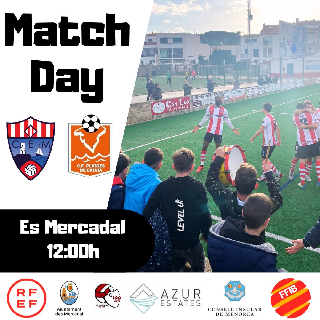 📢 Avui torna la 3ª RFEF al camp de Sant Marti...

🆚 <a href="/playasdcalvia/">Platges de Calvià</a> 
🏟️ Municipal de Sant Marti
🕗 12:00

🇦🇹⚽🇦🇹