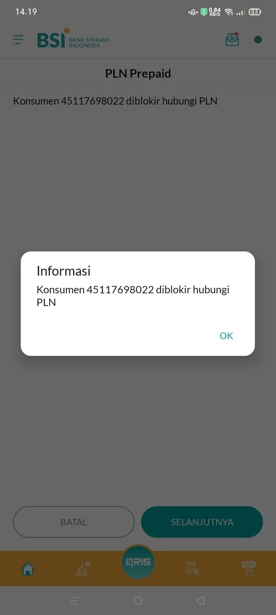Mutiarasfn's tweet photo. @pln_123 tolong dong ini saya mau isi token kok malah gabisa yaa ada tulisan di blokir pula, saya telp 123 gabisa bisa yg call centernya https://t.co/heuRlG1x5n