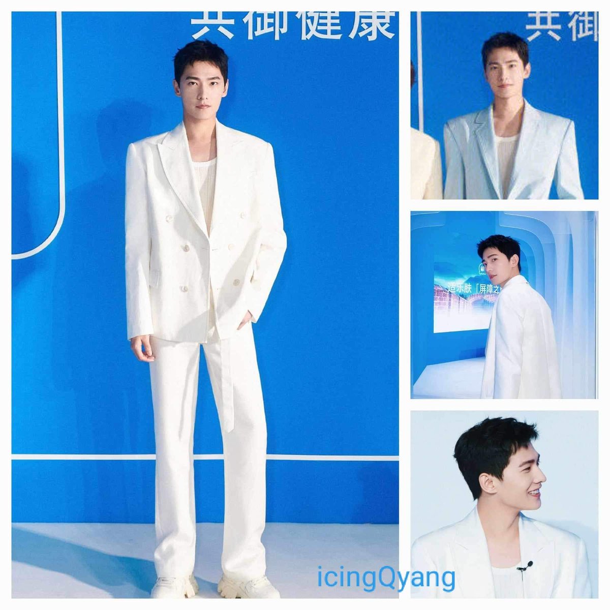 #YangYang杨洋  #maninwhite lol at that slim tall physique, casual pose, #eyecatching . #classicelegance  #throwbackpix