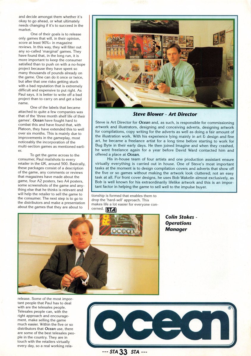 MarkRJones1970's tweet photo. Article on #OceanSoftware - #STAction magazine Jan 1989 part 3 #RetroGaming #AtariST https://t.co/ij7K9xI7oV