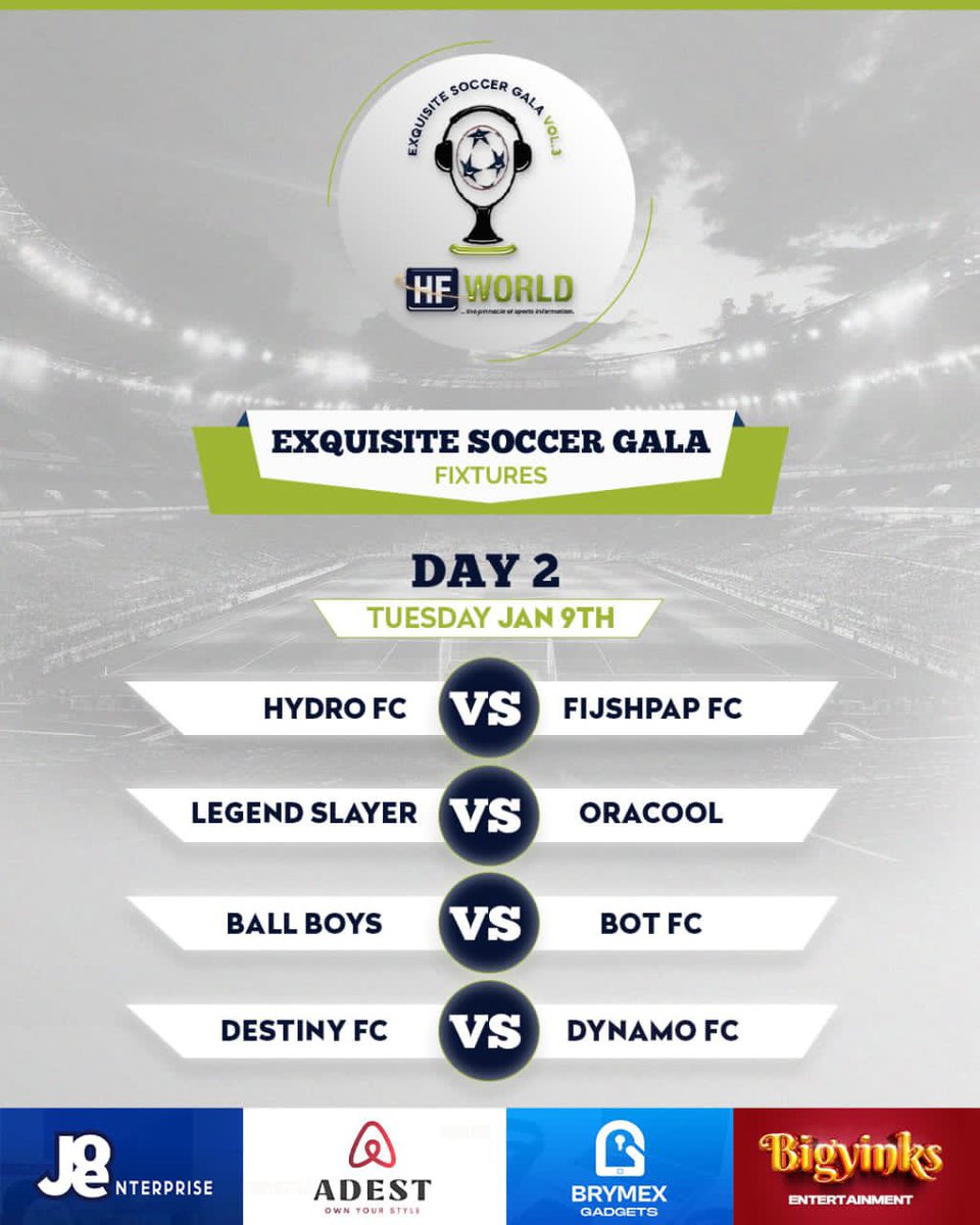 fc_destiny's tweet photo. π¨ GET IN ||
Group D of the Exquisite Soccer Gala Vol3.
Fixtures
We will welcome @Dynamo_fc01 at home in our opening match of the Group D.
We will travel away as we will play @ballboysfunaab at home.
Finally, we will meet @botfc as they host US at home
#ESGvol3 #DestinyFC ποΈπ https://t.co/IPelaN2qmw