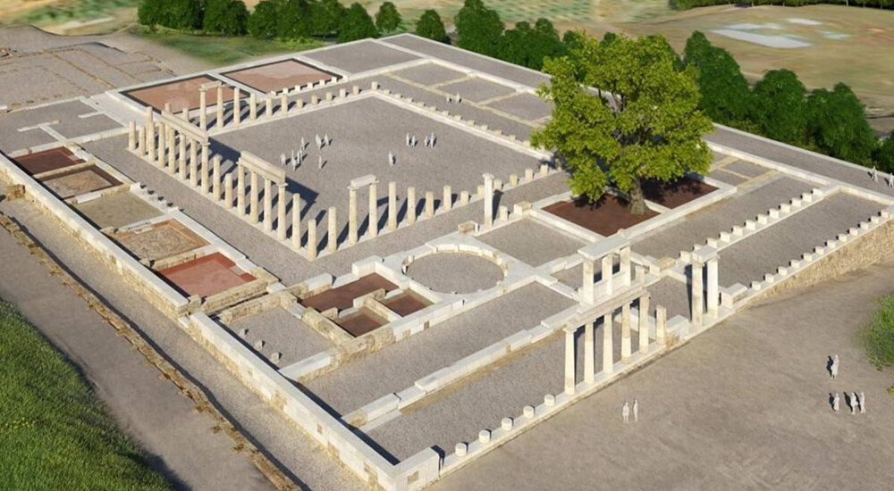 The Palace of king Philip at Aige has been rebuild for 16 years and opened on January 5th. Here is were Alexander the Great nominated as a king after the death of his father. It could fit up to 4k people. #greece #Macedonia #History #ancienthistory #NewsUpdates #archaeology