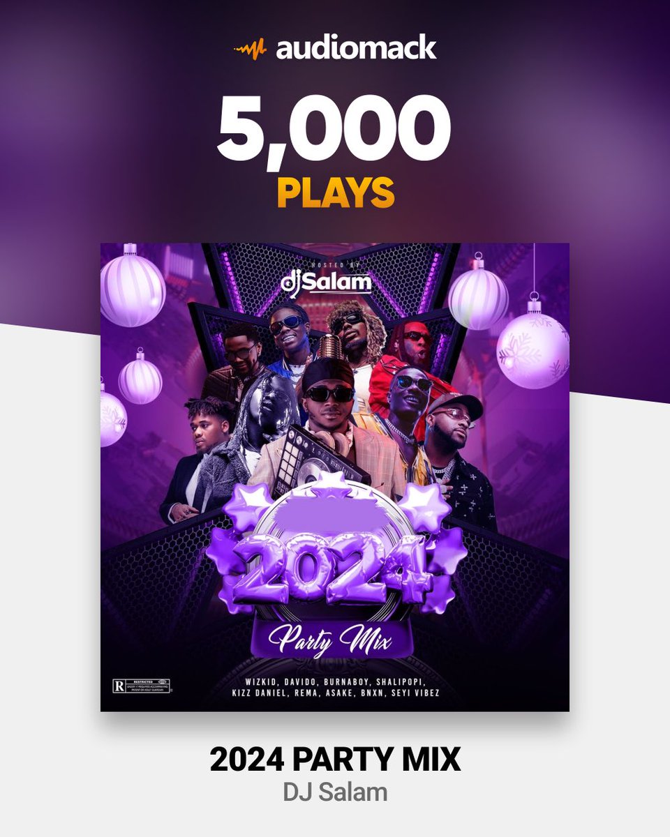 IAm_Djsalam's tweet photo. 5000 streams for 2024 Party Mix on Audiomack 🔥🔥🔥 

*[Mixtape] DJ Salam – 2024 Party Mix*

https://t.co/tfcQhJZF17 

*#Audiomack*
https://t.co/WKDtTvByWB 

Download, Listen And Share🔥.
#djsalam2024partymix #2024partymix #djsalam https://t.co/ntaNdrkMo2