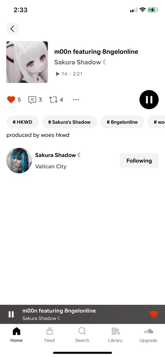 1woesss's tweet photo. New song prod by me out on SoundCloud !! First of the year :)))))))) shoutout Sakura shadow and @your8ngel y’all killed the track https://t.co/SEbKvQqf4o