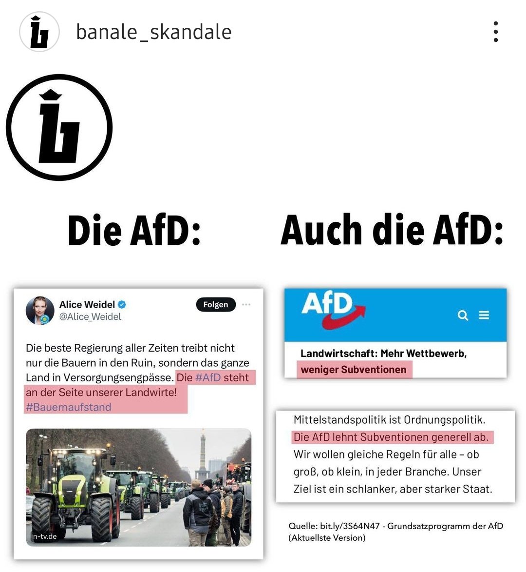 infoluencer's tweet photo. @AfD @Alice_Weidel @AfD_LTF_Hessen Na? Schnell die Meinung gewechselt, weil es mal wieder passt?
Jede Welle mitnehmen, obwohl man nicht surfen kann, wa?
Hier Reminder AfD Grundsatzprogramm: https://t.co/mx8rXUtUUz