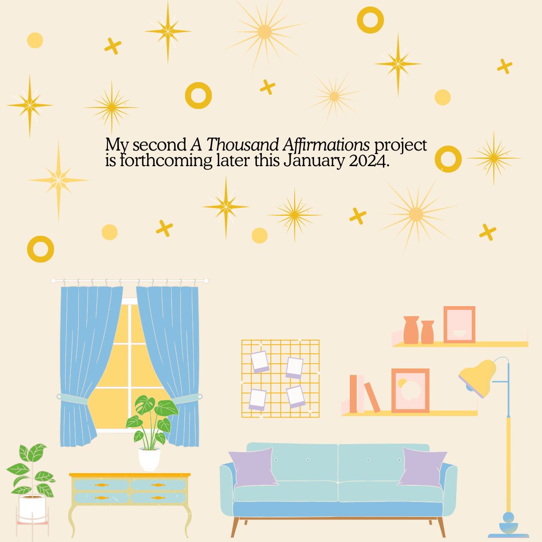 proj_affirm's tweet photo. Thank you for reading the first Affirmations Project! Stay with me as I start my next project for 2024 ✨

Site will remain up with all the affirmations still available: 
💚 https://t.co/lXSnT4Oiwm 💚 https://t.co/0aW0nJ2MaU