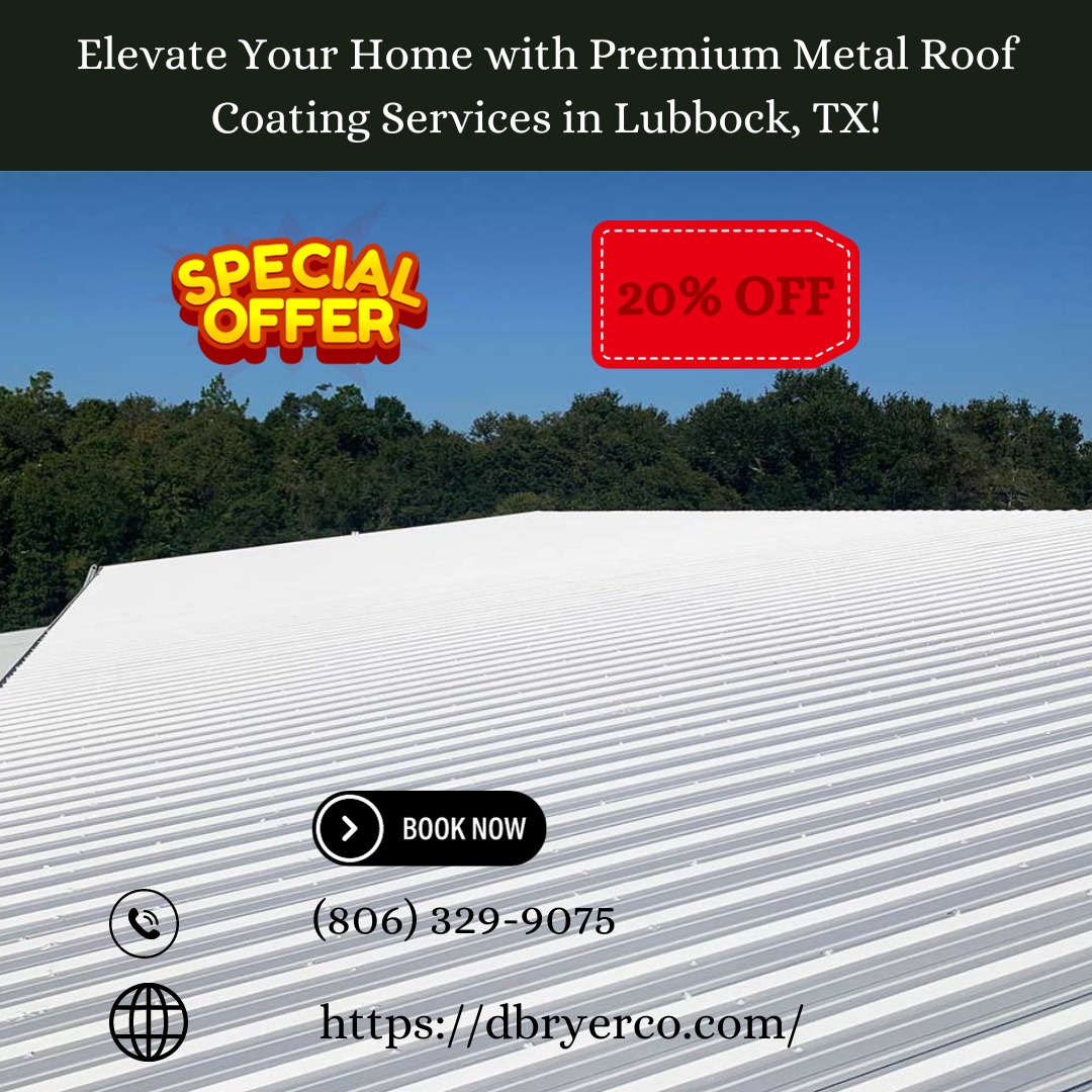 🏡✨ Elevate Your Home with Premium Metal Roof Coating Services in Lubbock, TX! ✨🏡

Looking for top-notch metal roof coating services in Lubbock, Texas? Look no further than DbryerCo Paving &amp; Painting – your local experts in transforming &amp; protecting metal roofs!