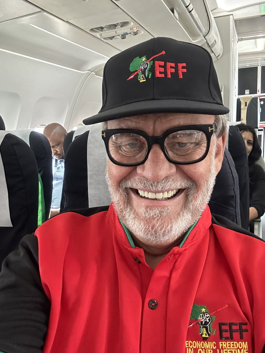 niehaus_carl's tweet photo. After a very successful visit to KZN, doing my work as an @EFFSouthAfrica Fighter, I have just boarded my flight to fly back to Johannesburg. Having met my CIC, @Julius_S_Malema, and having received instructions to hit the ground running in the EFF 2024 elections campaign, I will this afternoon at 14:00, together the EFF Johannesburg Regional Secretary, Fighter Muzi Shakes Tshabalala, and the leadership of the Johannesburg Region of the EFF visit the Cassim family's residence in Newclare. The Cassim family are a well-known, and highly regarded, family in Newclare. They are old friends and comrades of mine, and following my decision to join the EFF, they have decided to also join and become Fighters, and they have invited members of their extended family and friends to join them in doing so. 

It will be our revolutionary pleasure to welcome all of them as Fighters! ✊🏾

As disciplined Fghters, we do not limit our campaign efforts to social media platforms. Let’s reach out to our friends and family. Indeed to every South African. Let's go to the taxi ranks, bus stops, and schools to mobilise for votes. 

We will not rest. We will work day and night. We will go to the malls, to the shops, corner to corner, to call for the vote for the #EFF. We will go to the mosques and churches to preach the gospel of the EFF to the whole of South Africa. South Africa needs a serious, fundamental, change. That time for change is now! #2024isOur1994! 

#VoteEFF!
#EconomicFreedomInOurLifetime!
#JuliusMalemaForPresident! 

A LUTA CONTINUA! ✊🏾