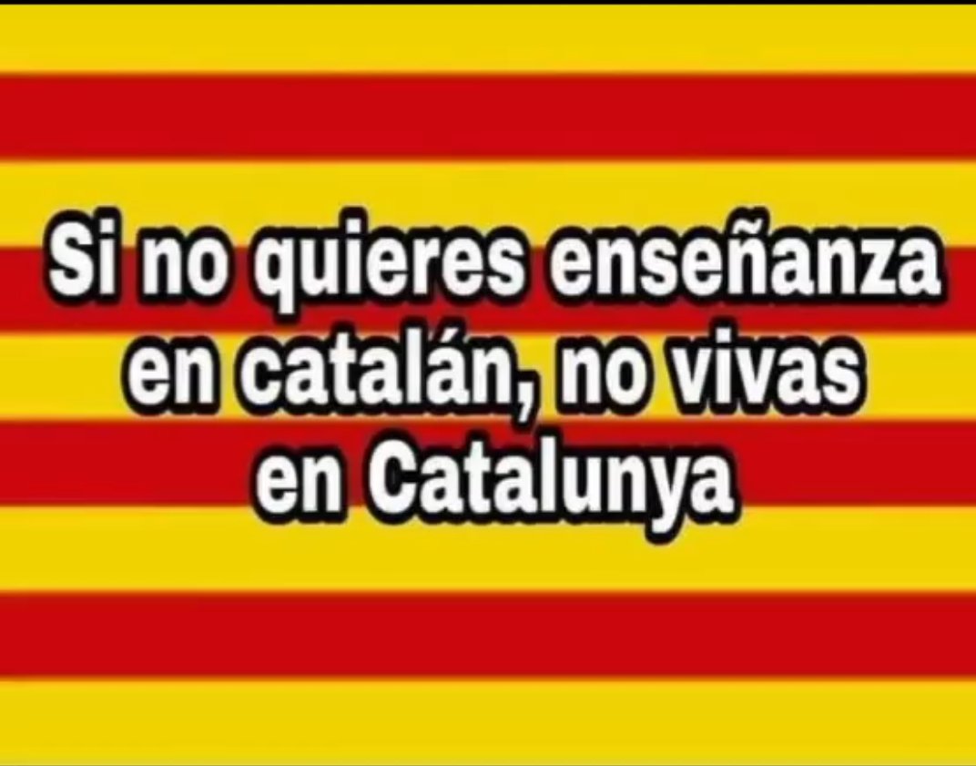 Segurament que hi ha un indret, on la teva llengua, el teu idioma n'és el natiu o vernacle.
No vinguis a imposar-nos-la.
Aquí tenim la nostre
⭐❤️⭐❤️⭐❤️⭐❤️⭐