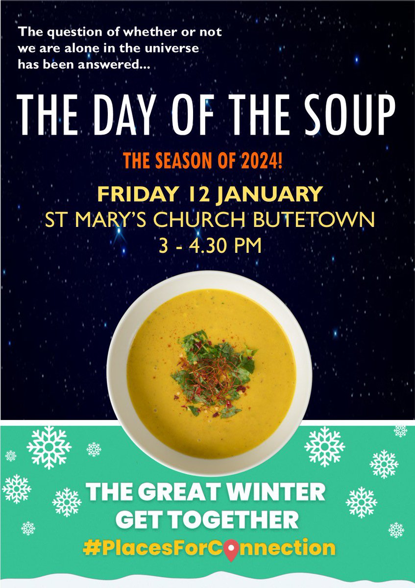 <a href="/Nicohesion/">Nick Olsen</a> <a href="/JoCoxFoundation/">The Jo Cox Foundation</a> <a href="/Meena_Jeewa/">Meena Jeewa</a> Looking forward to the Day of the Soup on Friday 12th