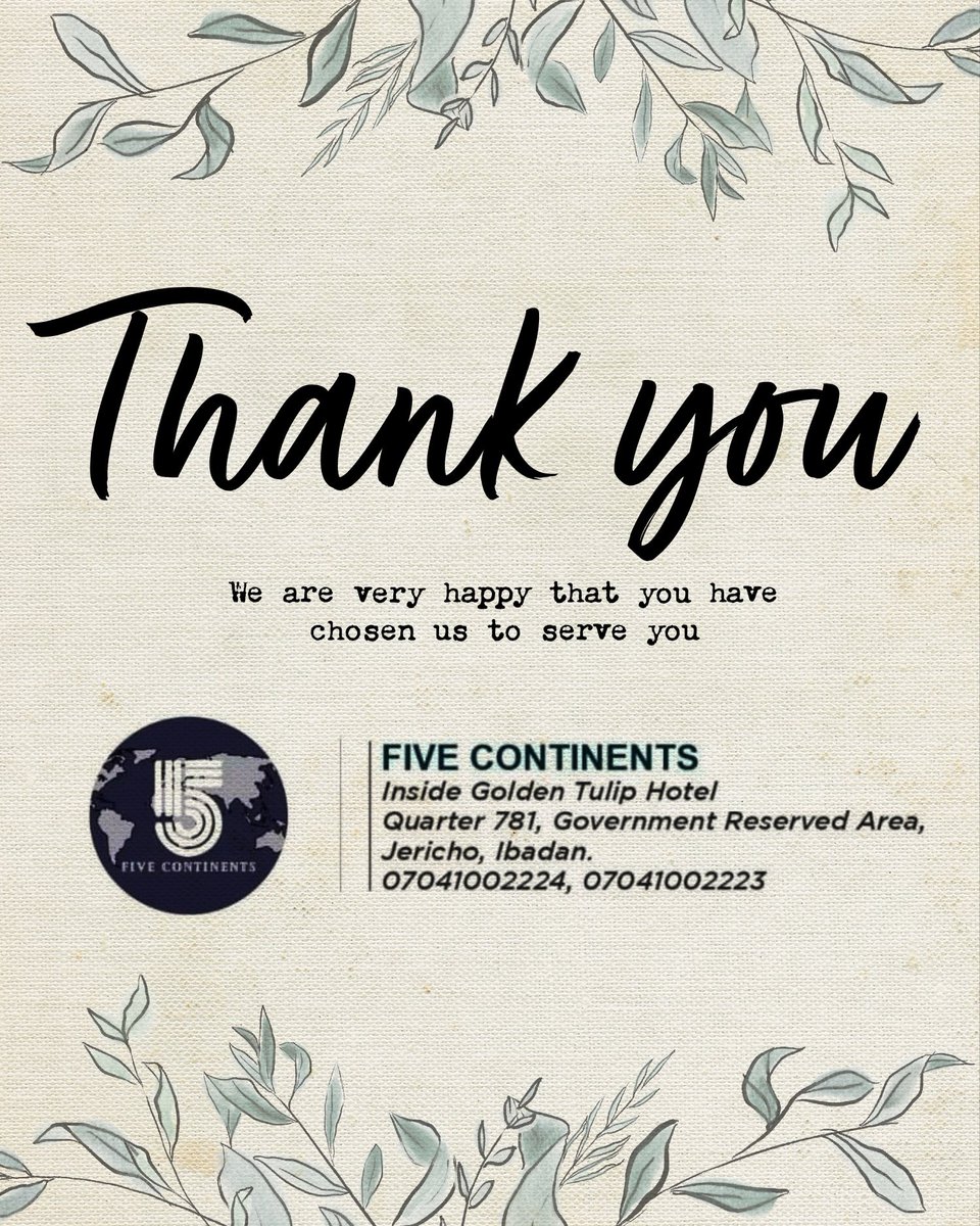 the5continents's tweet photo. Dear Esteemed Guest,
Happy New Year! Happy Sunday!
As we begin the year, we want to extend our heartfelt appreciation for Your continued support and
loyalty, You kept us in business throughout the past year. @the5continents @GoldenIbadan https://t.co/zitMzNB75Z
