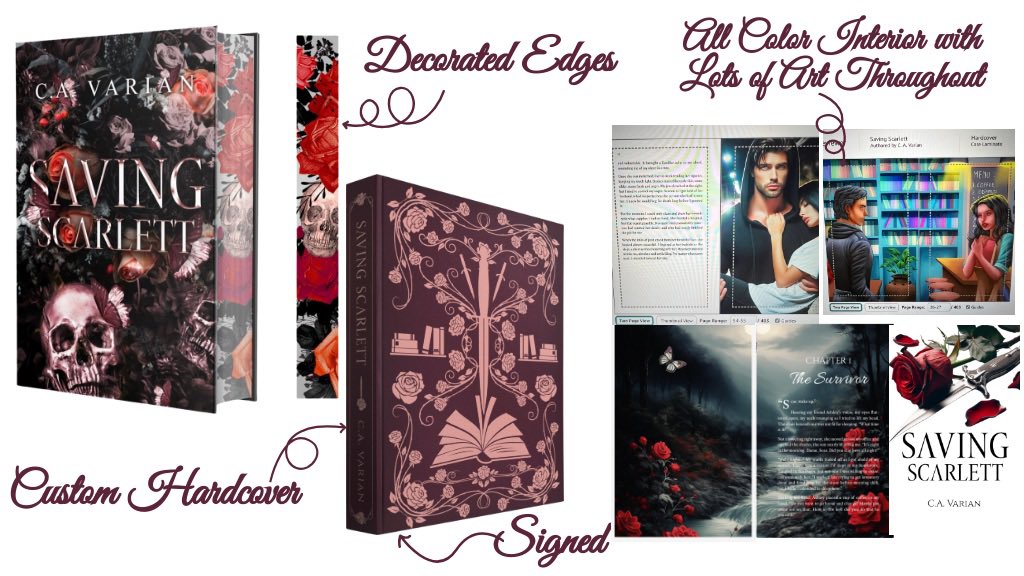 The Saving Scarlett Kickstarter is live & there are two special edition options! Follow the campaign here to grab some of the limited items before they sell out! The Savior edition with black pages is also limited! kck.st/3TDAZ06 @Kickstarter #specialedition #BookBoost