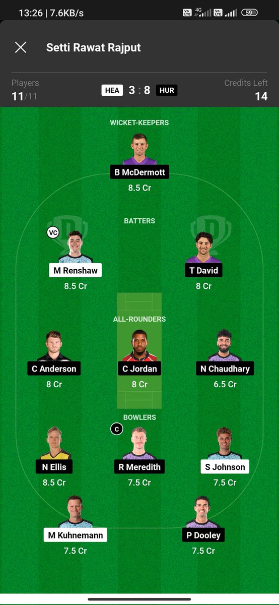 SettiRawat's tweet photo. 2 GL Combination For BBL Match. https://t.co/I7PhYVeZUQ