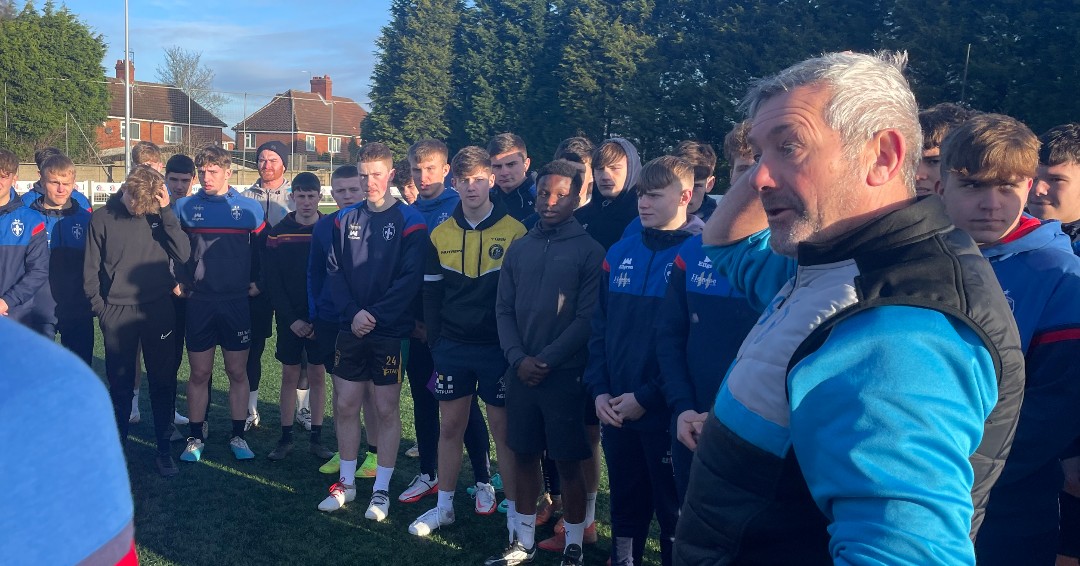 WTrinityRL's tweet photo. Our U16s, U18s, Reserves, and First Team united for an inspiring training session at the Hemsworth Training Ground for a day of learning, mentoring, and sharing the Trinity vision. Read about the day at https://t.co/diJKGpjRZS
#TrinityTraining #FutureStars #UnityInRugby π΄βͺπ΅ https://t.co/Ri3gMgMv59