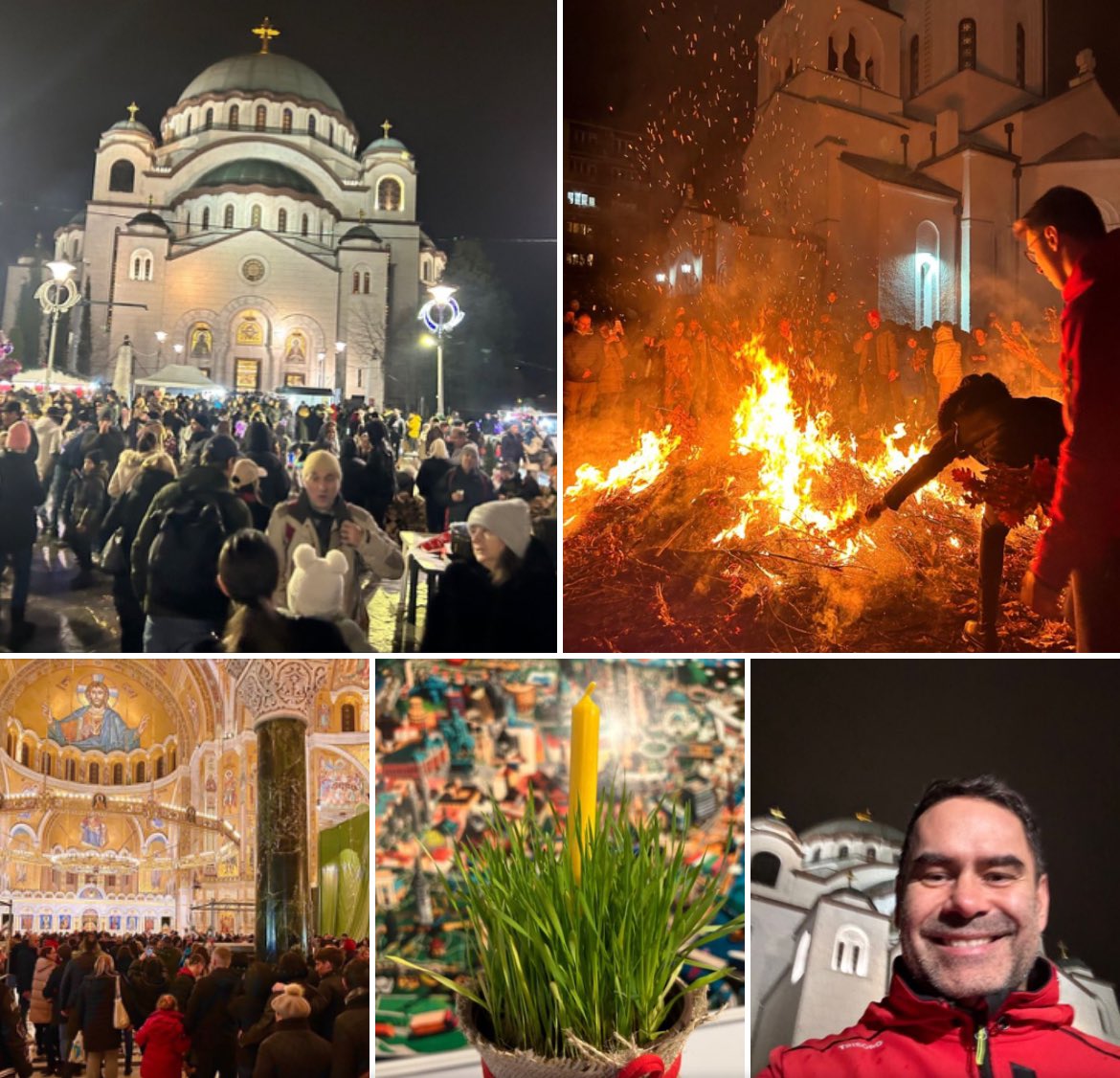#MerryChristmas - #SrećanBožić to all our #Orthodox friends and family in #Serbia 🇷🇸 and all over the world.

Last night I was at #Church #SaintSava (Belgrade) to join the celebration of #Badnjeveče (Christmas Eve).
