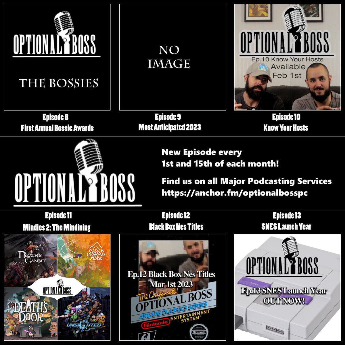 OptionalBossPC's tweet photo. What a fantastic year! We've been having a blast recording these and so glad there are people who want to listen to us ramble on! Thank you everyone who's supported us and on-wards to a fantastic 2024!

#gamingpodcast #podcast https://t.co/SALpB6K9Vl
