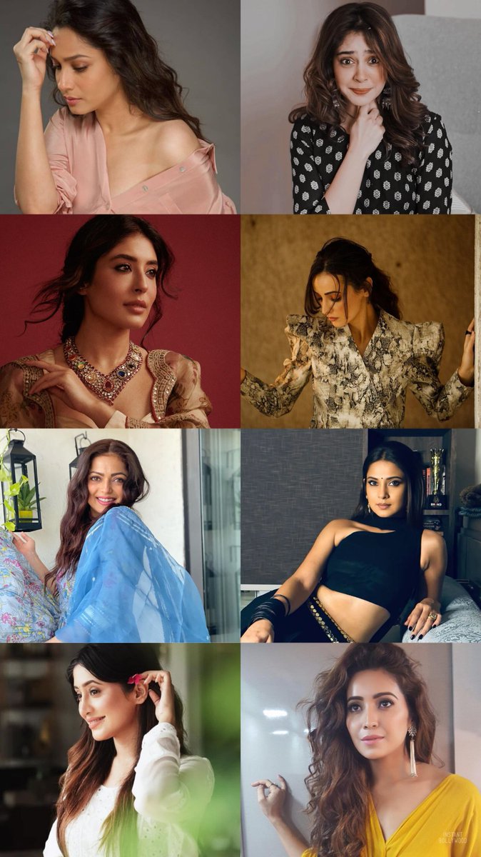 Itv royalty 👑

#AnkitaLokhande 
#NitiTaylor 
#KritikaKamra 
#SanayaIrani 
#DrashtiDhami 
#JenniferWinget
#ShivangiJoshi 
#AshaNegi