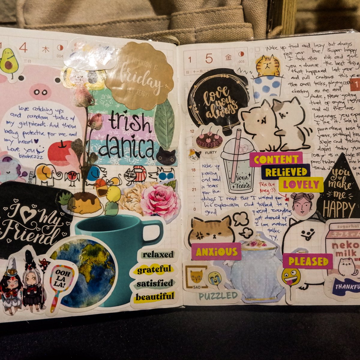 ahmanieee's tweet image. last week. Jan 2-6 journal log 

#journal #journaling #visualjournal #visualjournaling #hobonichitecho #hobonichi #hobonichiplanner #TherapeuticActivities #stressreliver #hobby